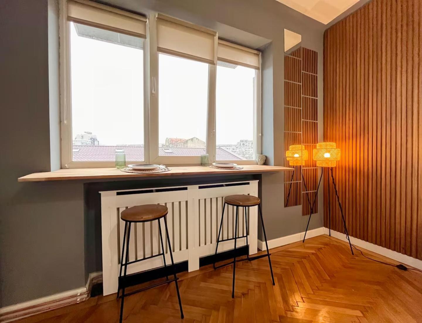 Woodie Studio With Premium Comfort By Piata Unirii Bucureşti Eksteriør bilde